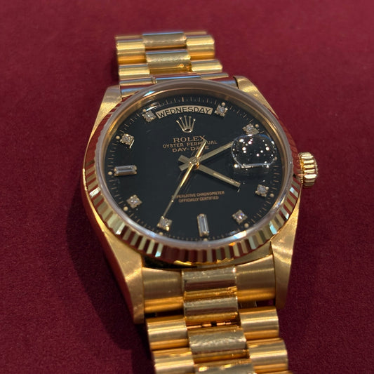 Rolex Day-Date Referenz 18038 Zifferblatt Nahaufnahme