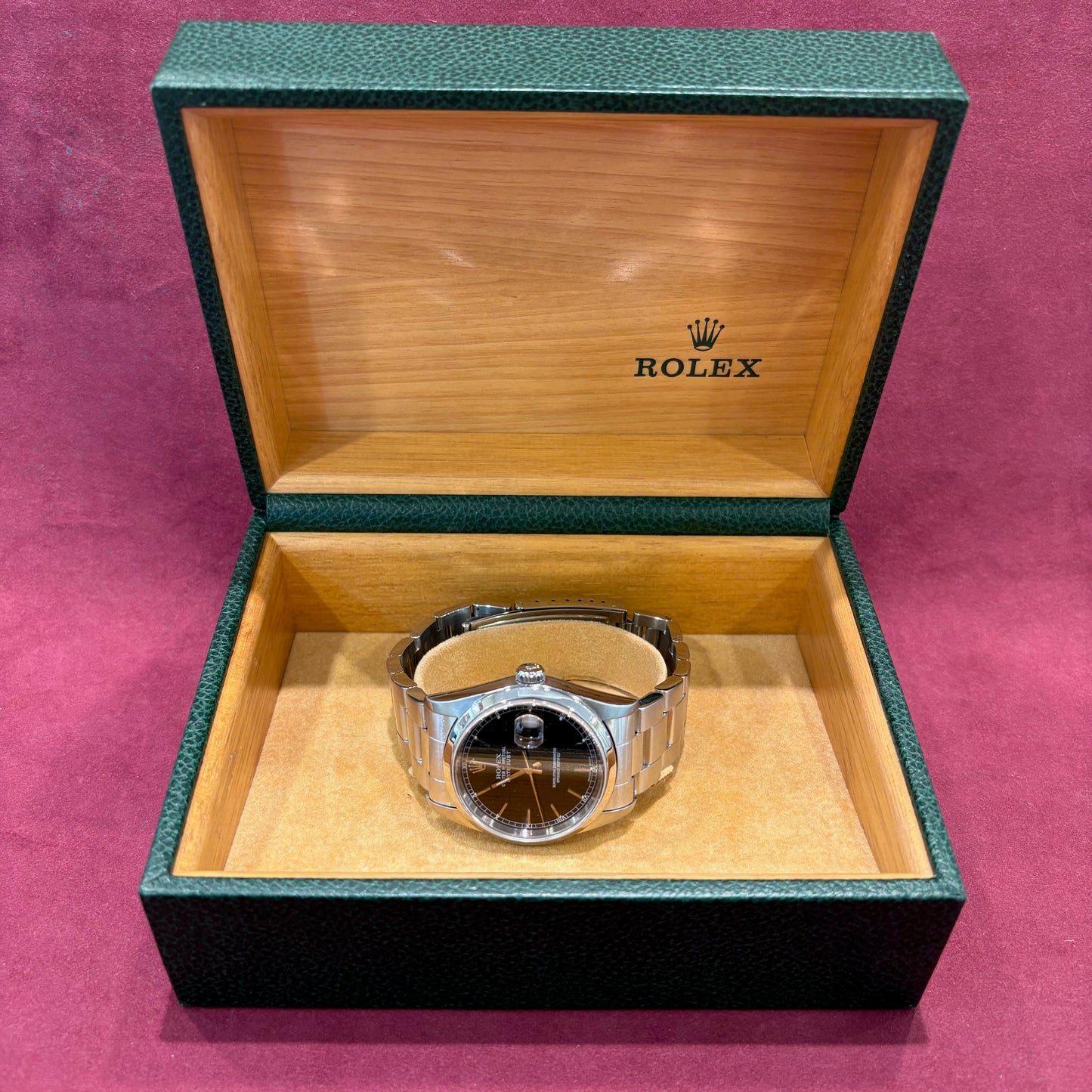 Rolex Datejust 36 Ref. 16200 – Edelstahl, schwarzes Zifferblatt