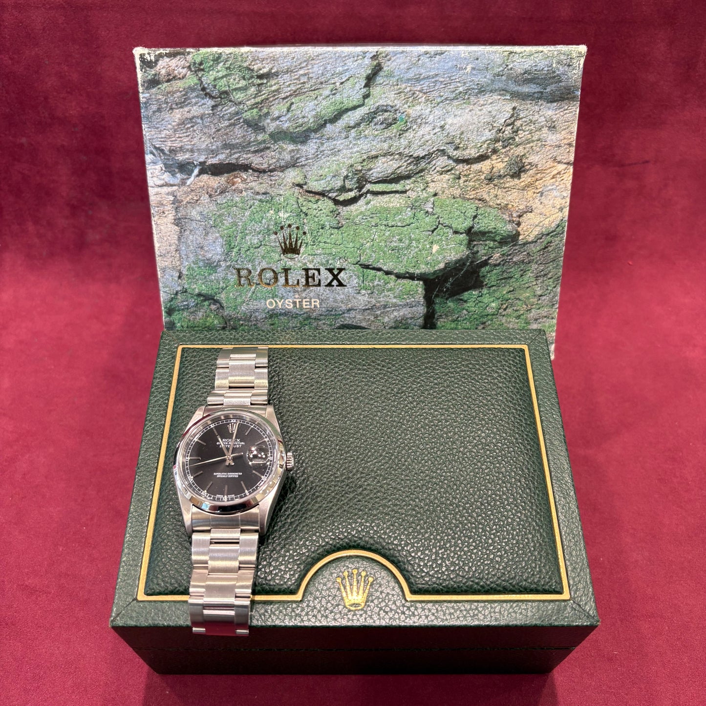 Rolex Datejust 36 Ref. 16200 – Edelstahl, schwarzes Zifferblatt