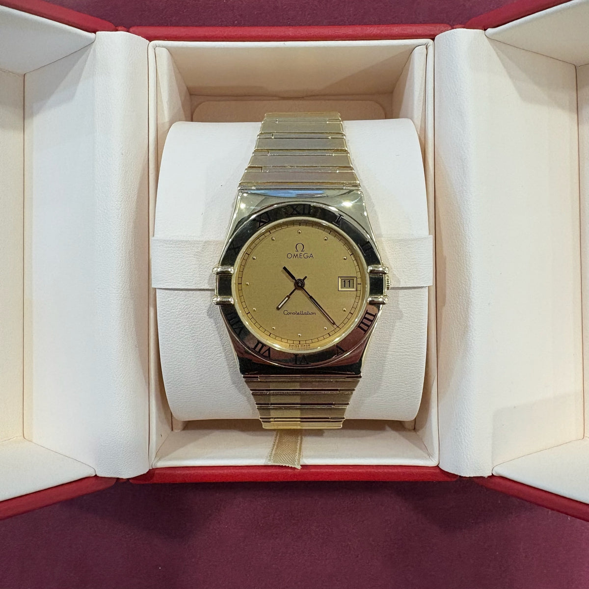 Omega Constellation 396.1080 in der originalen Omega Servicebox