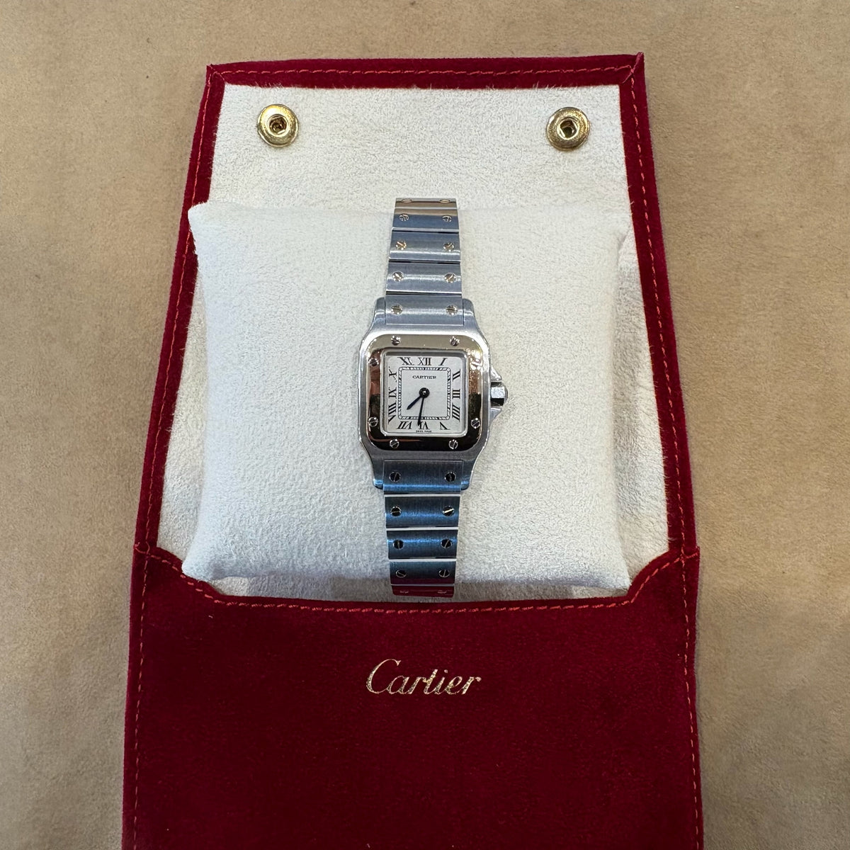 Cartier Santos Galbée Ref. 1057930 im Beutel