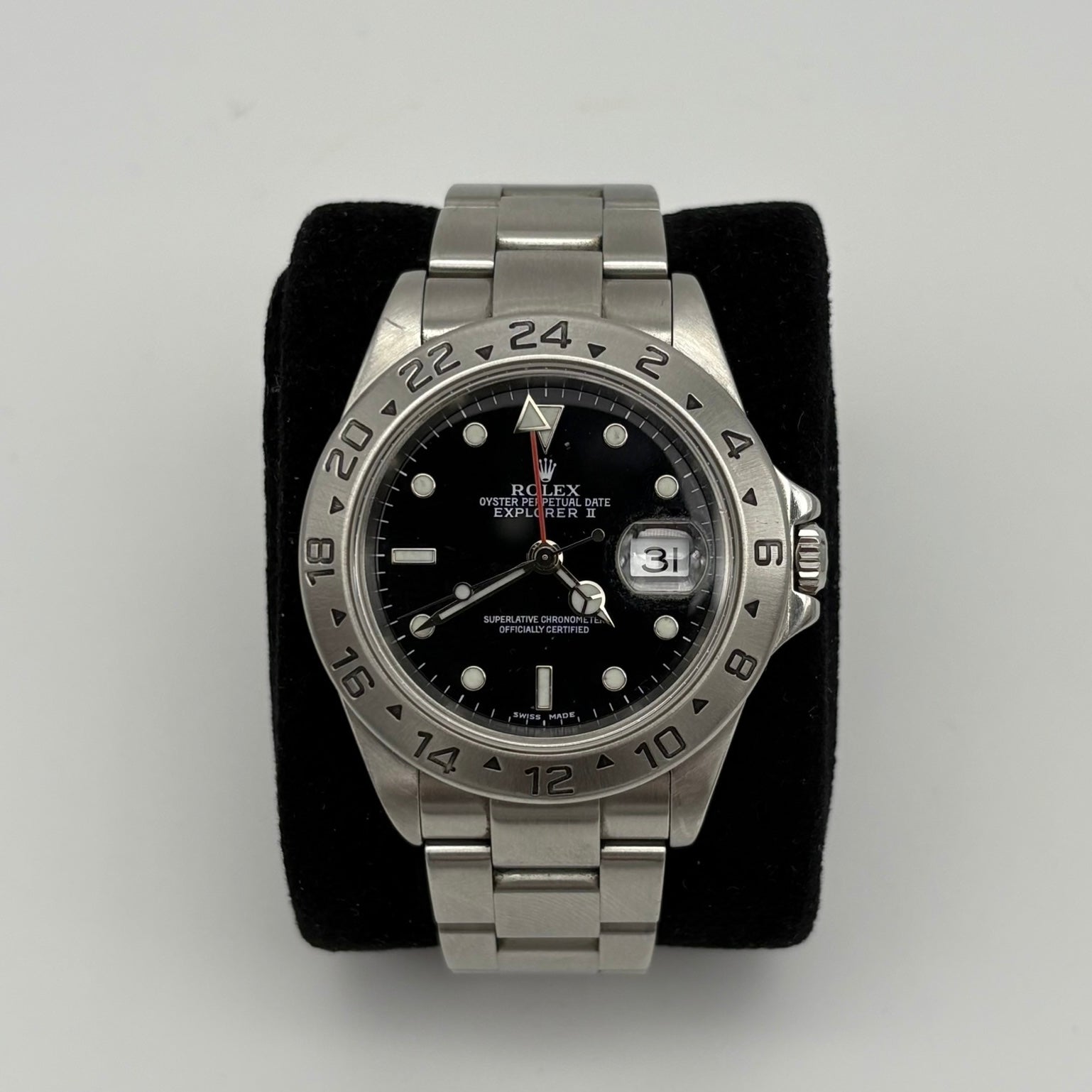 Rolex Explorer II 16570 schwarzes Zifferblatt mit rotem 24-Stunden-Zeiger