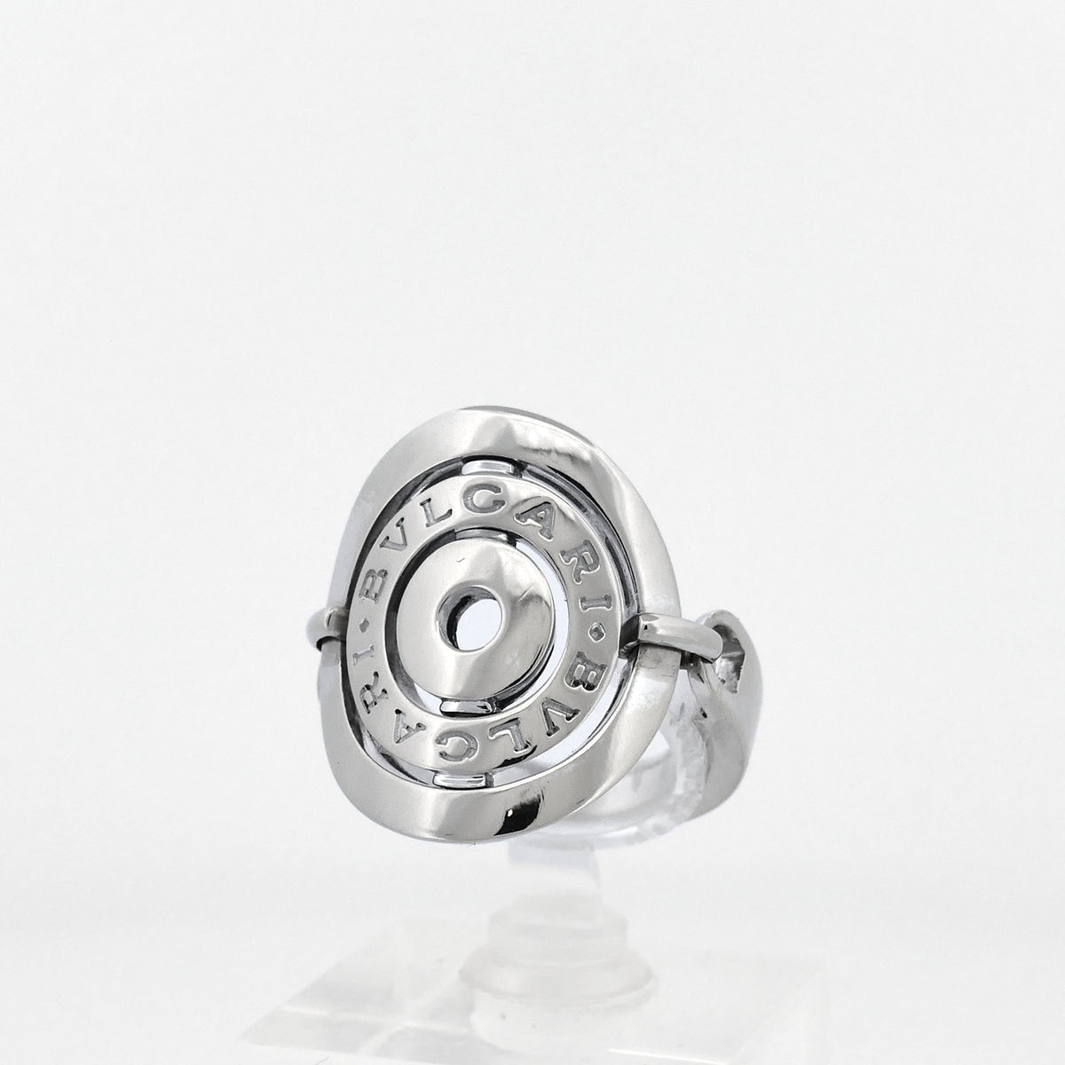 Bulgari Astrale Cerchi Ring in Weißgold, leicht gedrehte Ansicht