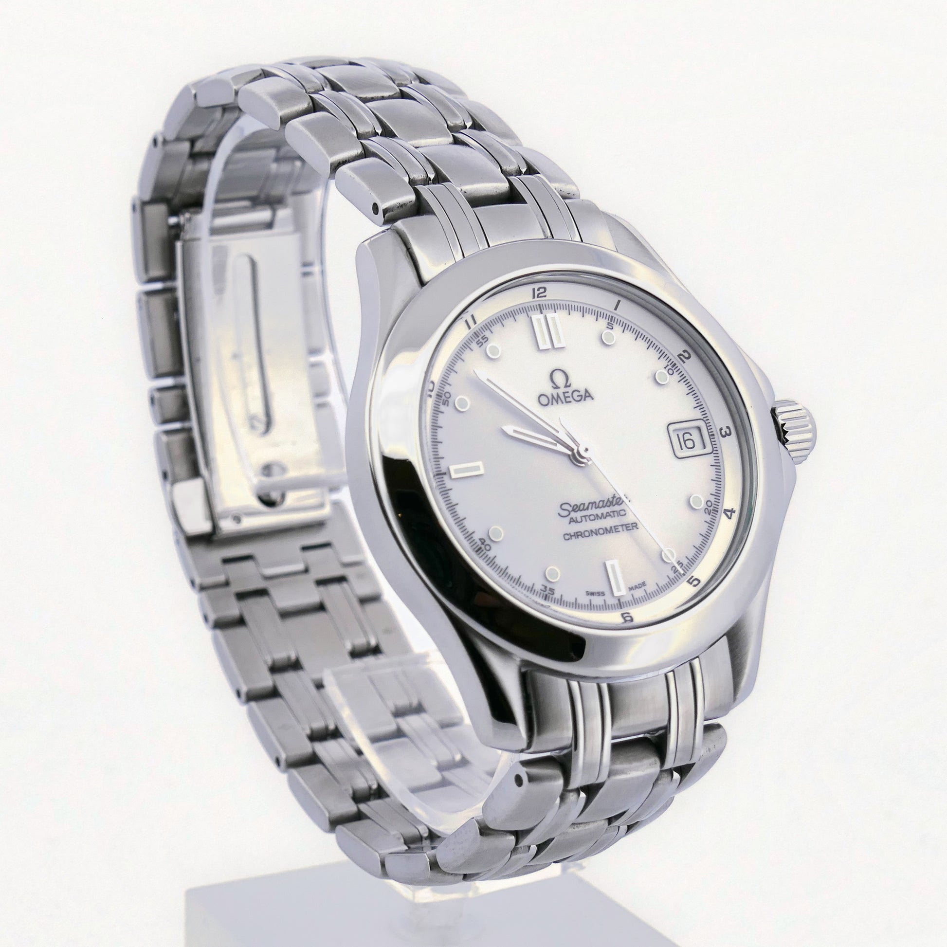 Omega Seamaster 120 M Chronometer Ref. 368.1501 in Edelstahl mit weißem Zifferblatt