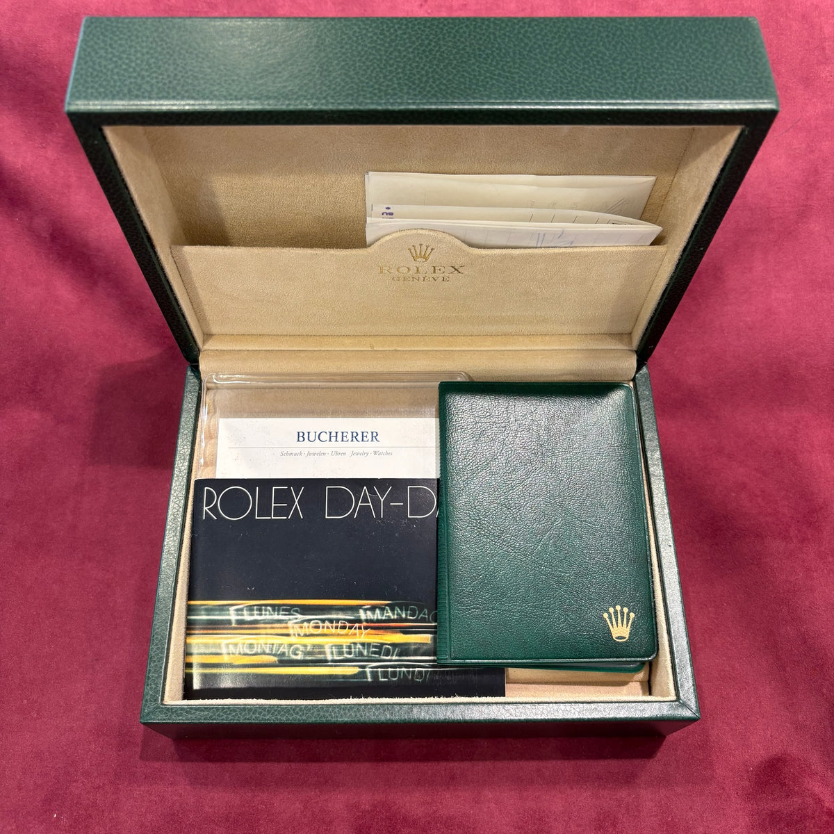 Rolex Day-Date 18038 Full Set mit Original-Box und Originalrechnung 1987
