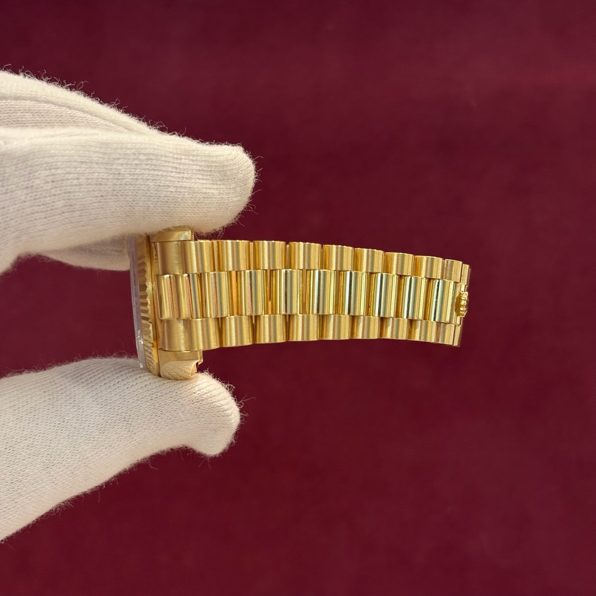 Rolex Day-Date 36mm Vollgold Ref. 18038 — Factory Diamant-Zifferblatt, Full Set, Baujahr 1987