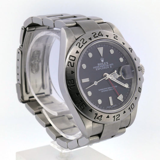 Rolex Explorer II Referenz 16570 Edelstahl mit schwarzem Zifferblatt bei Juwelier Reinecke Hildesheim