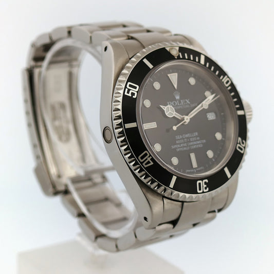 Rolex Sea-Dweller 4000 Referenz 16600 Edelstahl mit schwarzem Zifferblatt bei Juwelier Reinecke Hildesheim